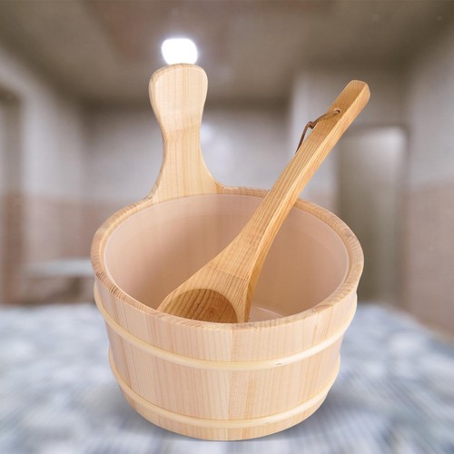 Solid wood sauna bucket - 4l,