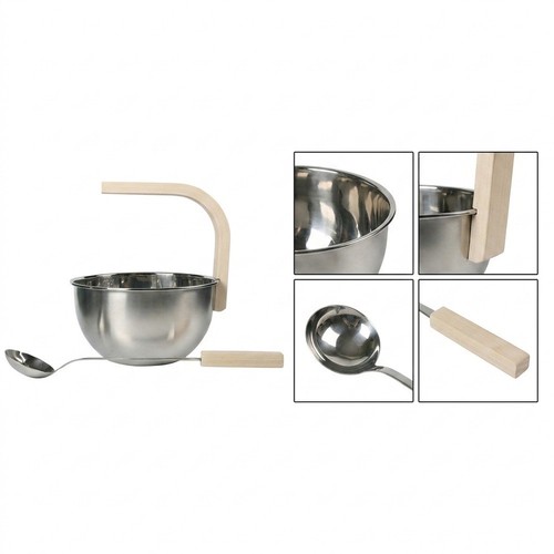 Stainless steel sauna - steel, 4l