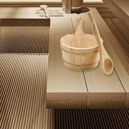 Wooden sauna barrel and - 4l,
