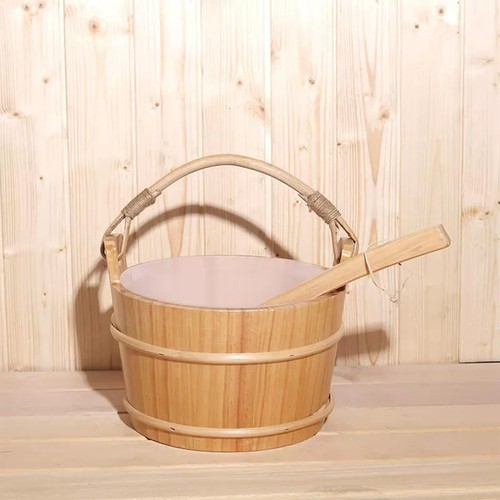 Sauna bucket and - sauna, ladle