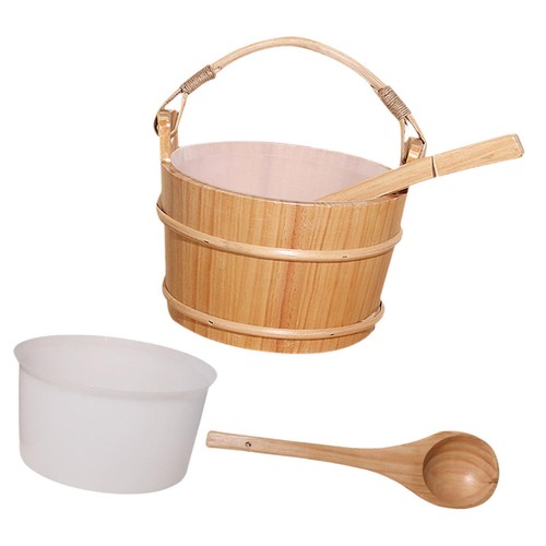 Sauna bucket and ladle - ladle, set