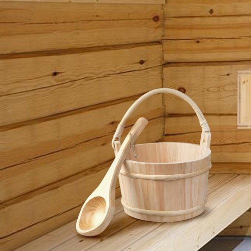 Sauna barrel and ladle - and,