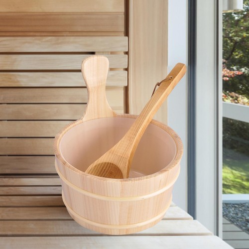 Wooden sauna bucket - 4l,
