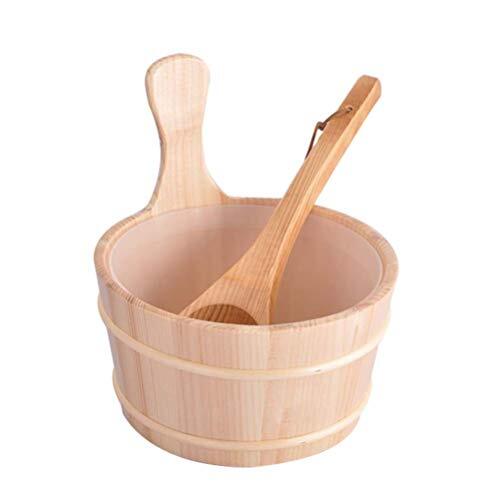 2pcs sauna wooden bucket and - bucket,