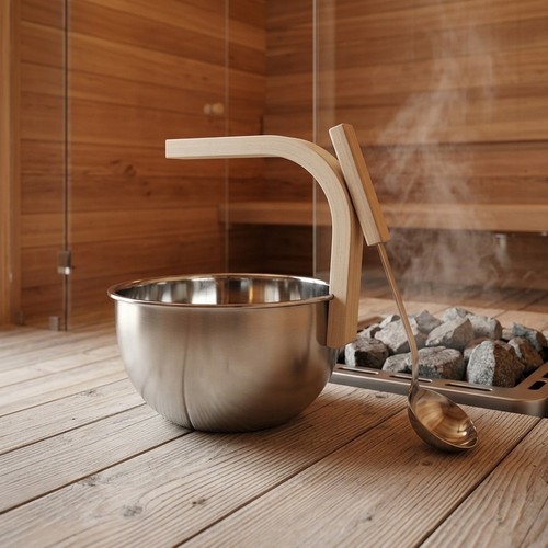 Liter stainless steel sauna - stainless,