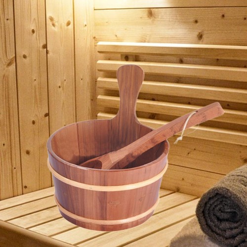 Sauna bucket and ladle - sauna, 4l