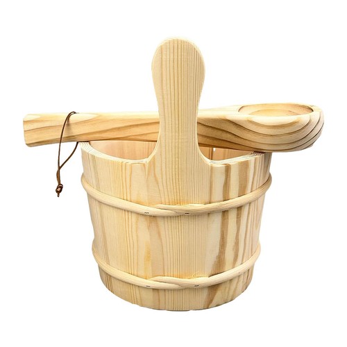Sauna bucket and ladle - bucket,