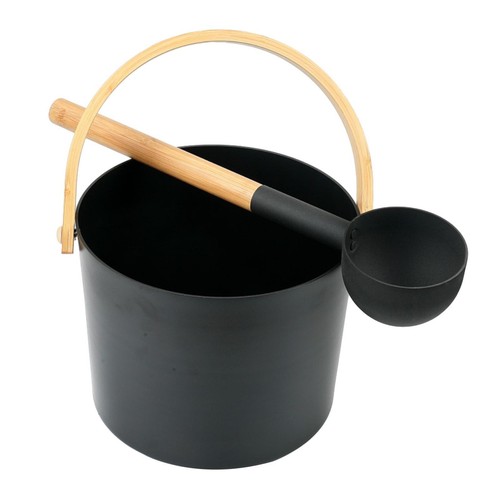 Sauna bucket and spoon - and,