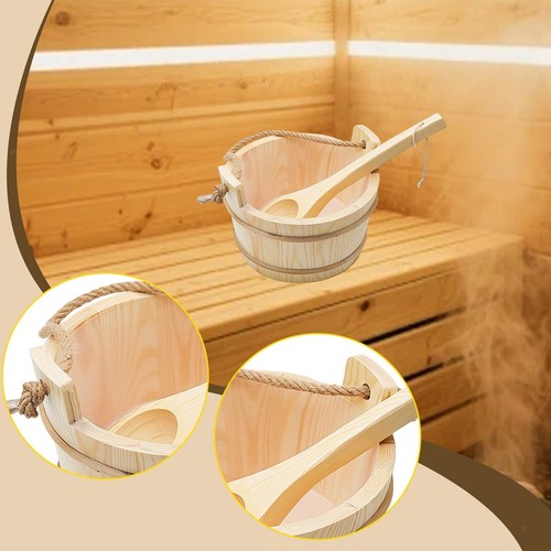 Wooden sauna bucket - bucket, and