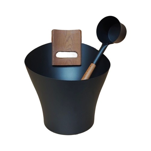 Aluminum sauna bucket with - aluminum,