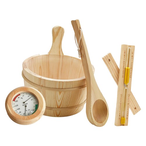 Sauna bucket and ladle set - bucket,